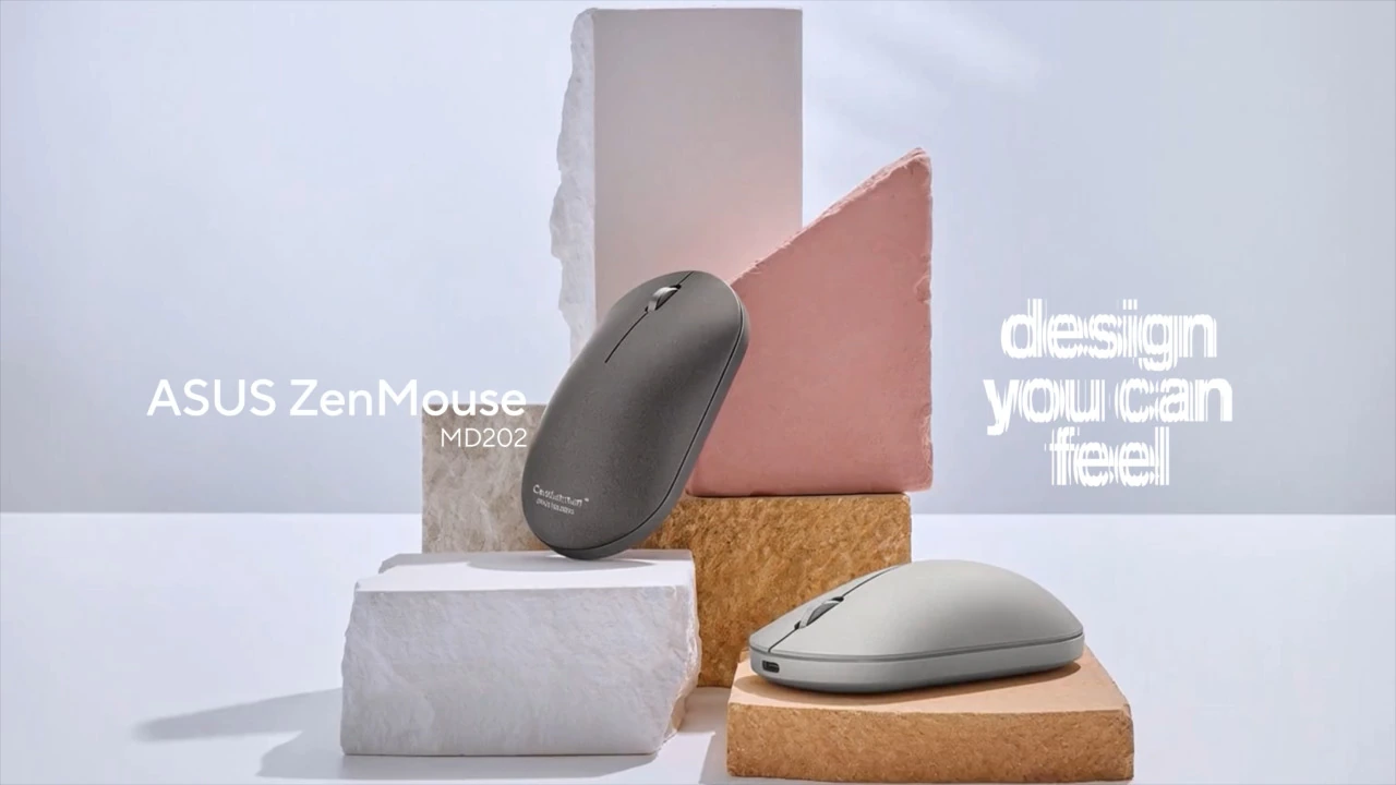 笔记本同款陶瓷铝合金材料,华硕推出 ZenMouse MD202 无线鼠标