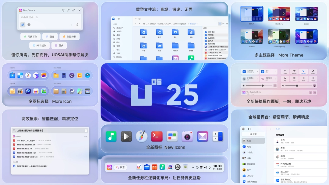统信 UOS 桌面操作系统 V25 发布:跨端全天候智能助手 Uclaw,支持电脑上操作手机 图片