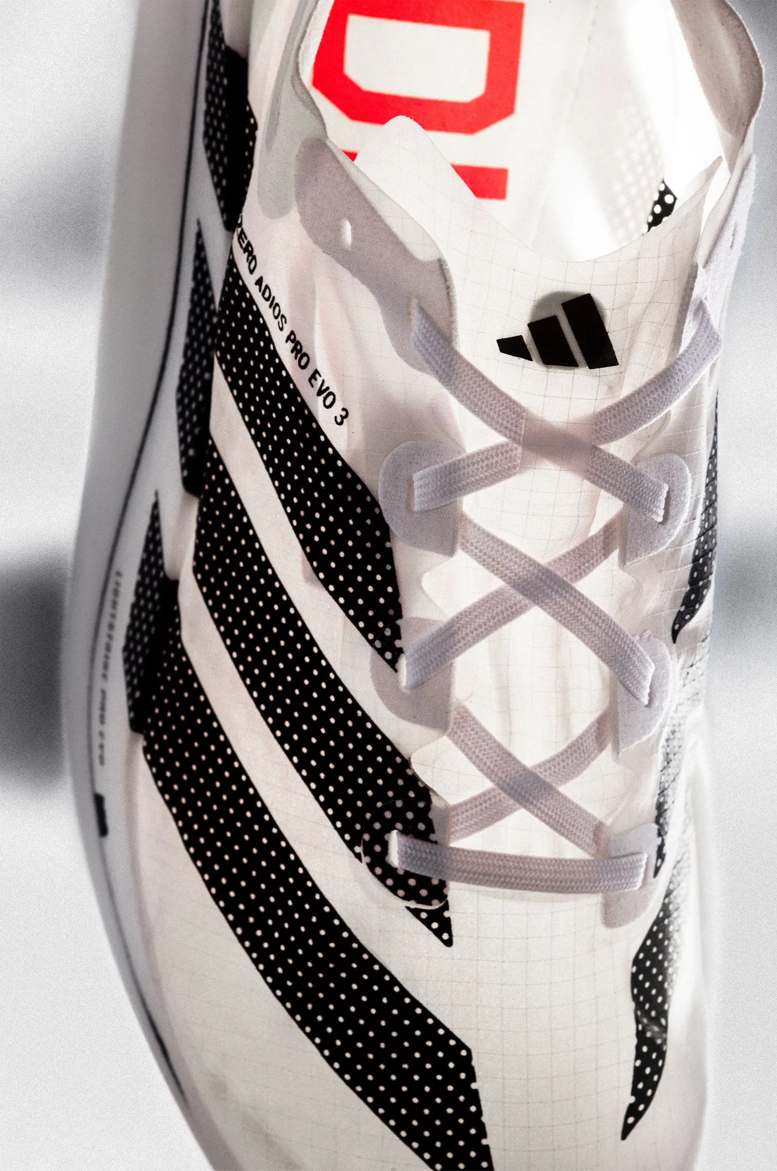 Adidas new Pro Evo 3 shoe weighs in at 0.2 pounds.