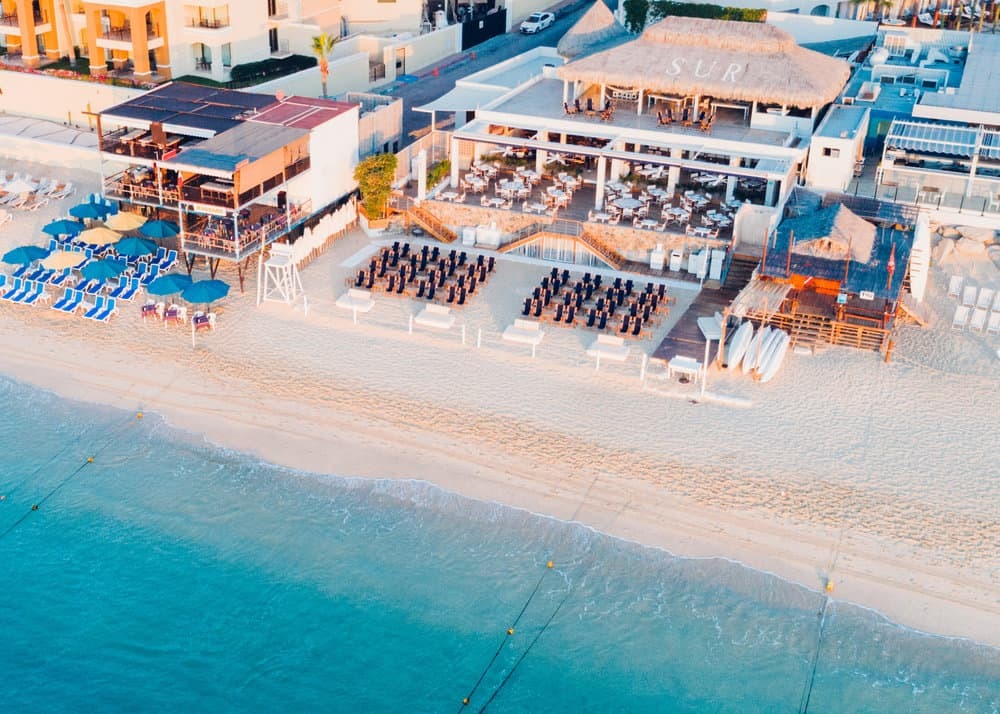 'Beach club' del hotel Bah�a, en Cabo San Lucas.