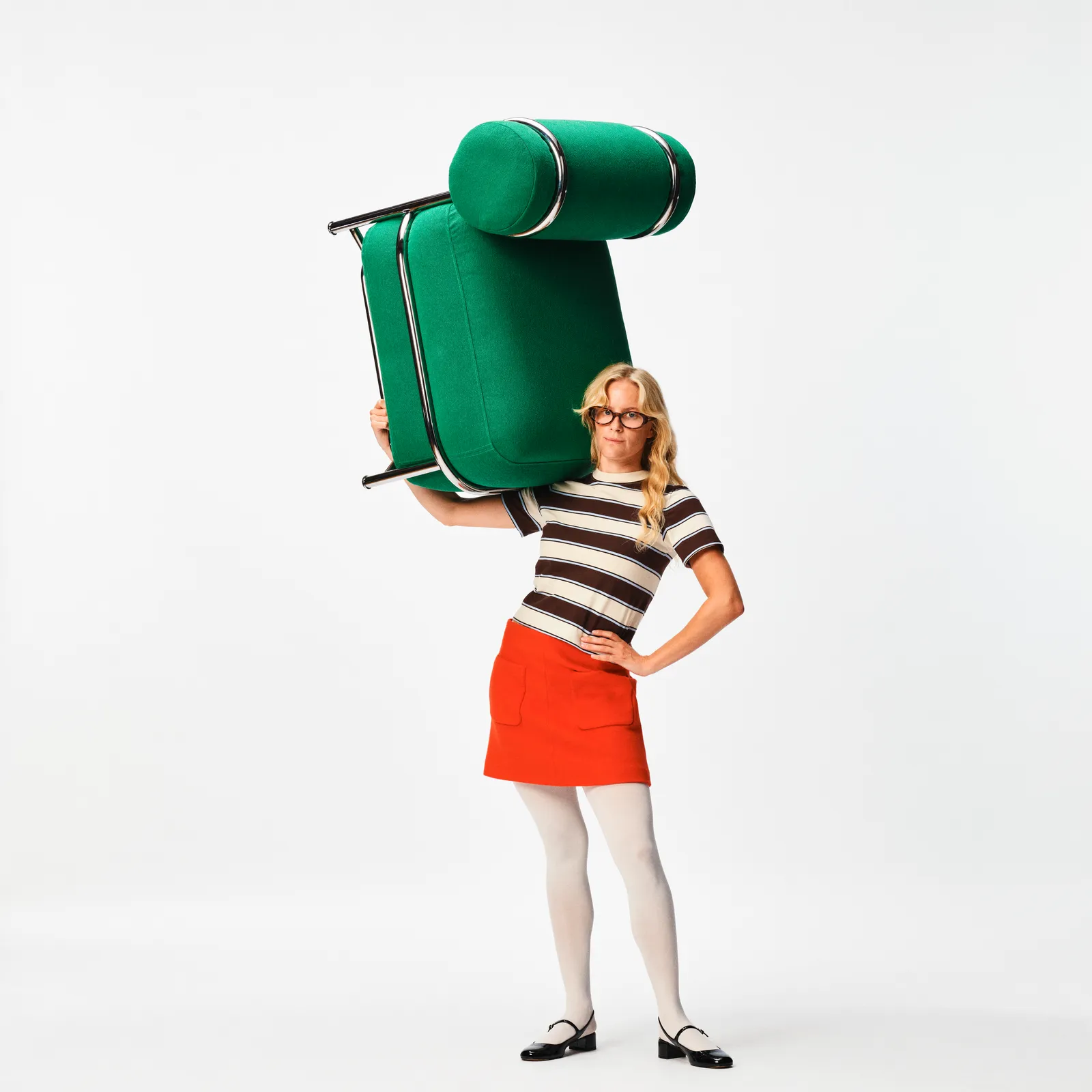 Image may contain Clothing Skirt Adult Person Shorts Footwear Shoe Face and Head