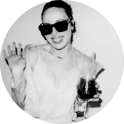 Image may contain Photography Accessories Sunglasses Jewelry Necklace Face Head Person Portrait Alcohol and Beer