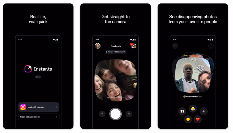 Instagram Instants app