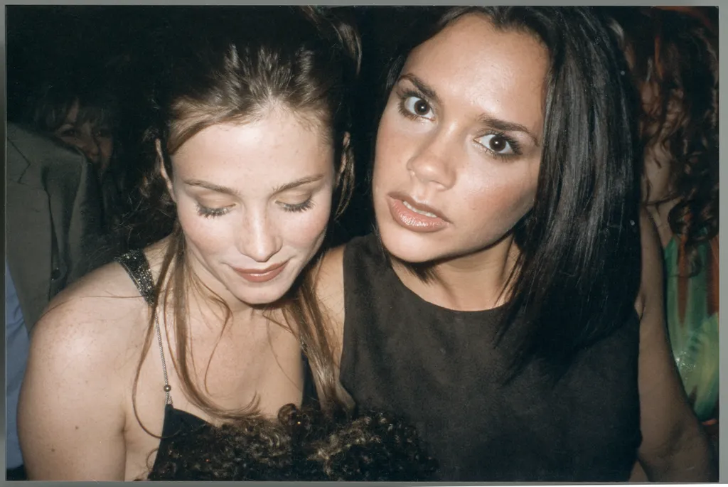Image may contain Victoria Beckham Anna Friel Face Head Person Photography Portrait Adult Wedding Urban and Happy....