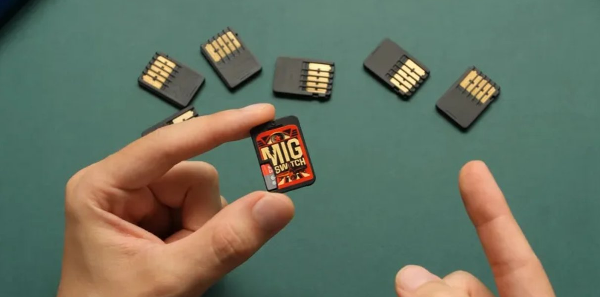 В картридж вставляется microSD с образами резервными копиями игр В картридж вставляется microSD с образами резервными копиями игр