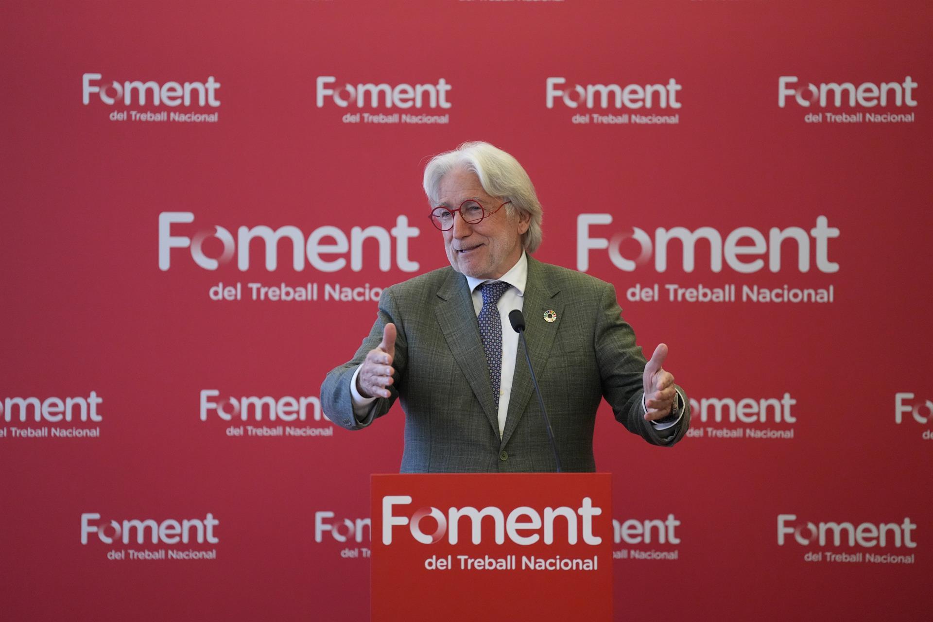 El presidente de la patronal catalana Foment del Treball, Josep S�nchez Llibre.