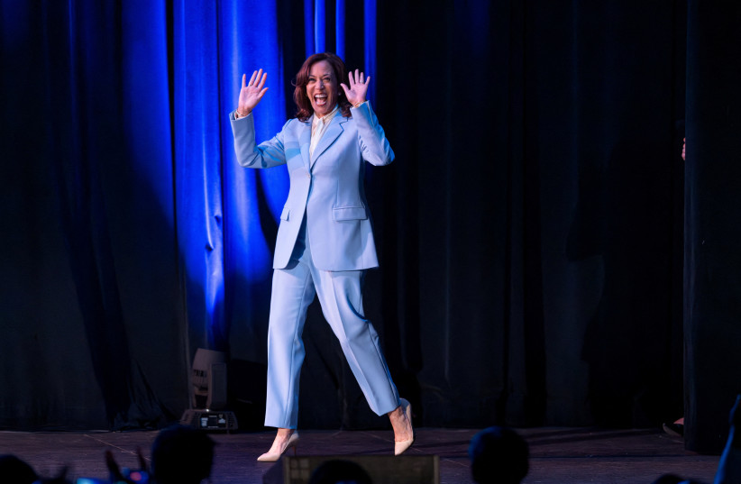 Former US vice president Kamala Harris during a book tour, pictured in South Carolina, April 16, 2026.