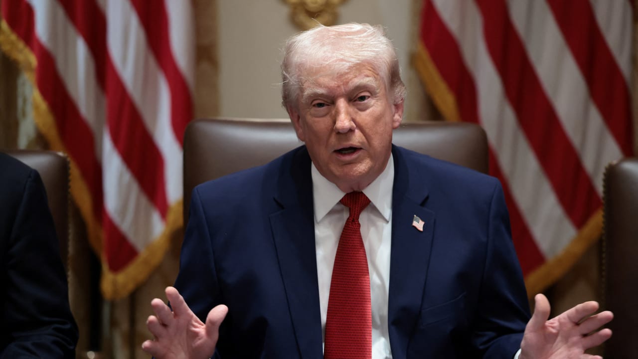 US President Donald Trump holds a cabinet meeting at the White House in Washington, DC, US, March 26, 2026. US President Donald Trump holds a cabinet meeting at the White House in Washington, DC, US, March 26, 2026.