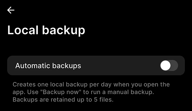 backup Ente Auth