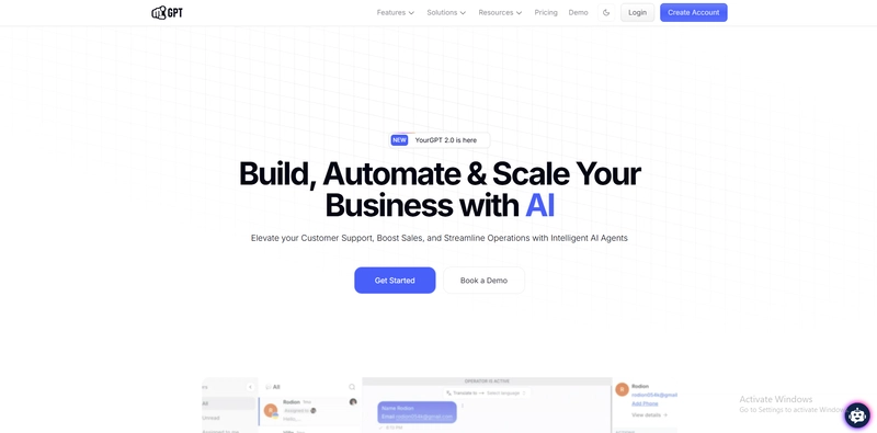 YourGPT Dashboard