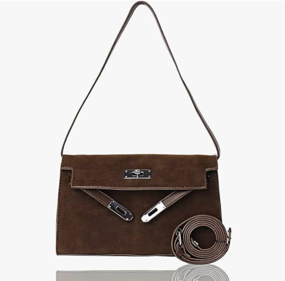 Nylosiaind Suede Shoulder Bag kelly dupe