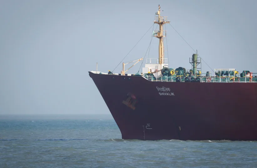 An Indian liquefied petroleum gas (LPG) carrier, Shivalik, arrives at Mundra Port via the Strait of Hormuz, amid the U.S.-Israel conflict with Iran, in Gujarat, India, March 16, 2026.