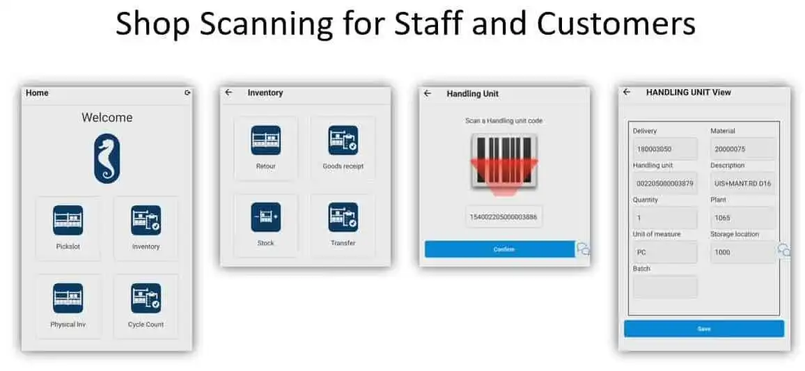 Shop Scanning for Staff and Customers