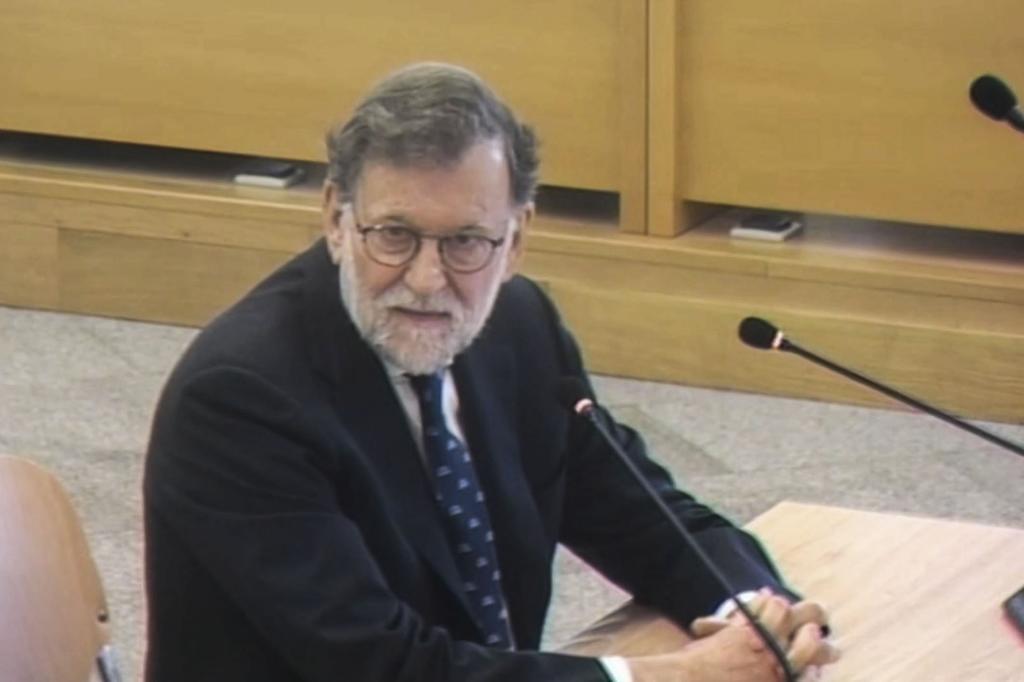 Mariano Rajoy, durante su declaraci�n en el juicio por la 'operaci�n Kitchen'.