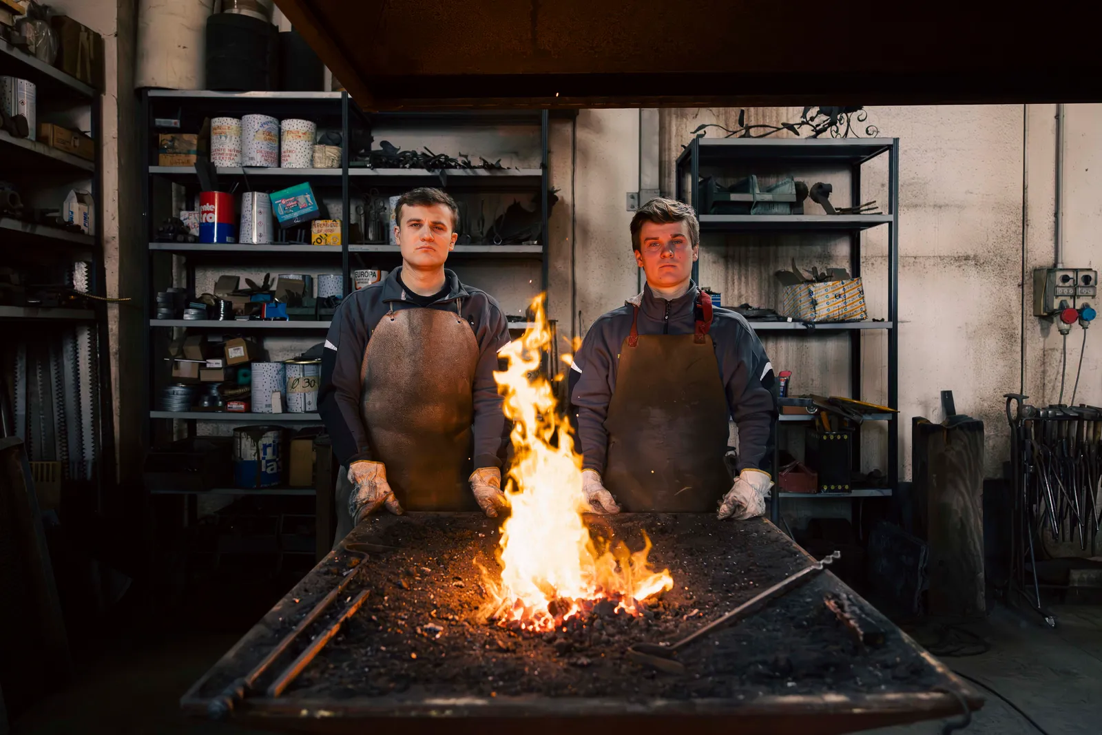 Image may contain Kirill Sidelnikov Bonfire Fire Flame Adult Person Clothing and Glove