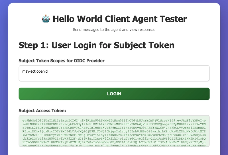 UI getting subject token from Vault as OIDC provider