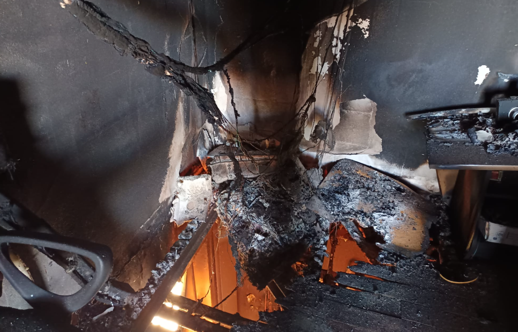 Imagen del incendio.