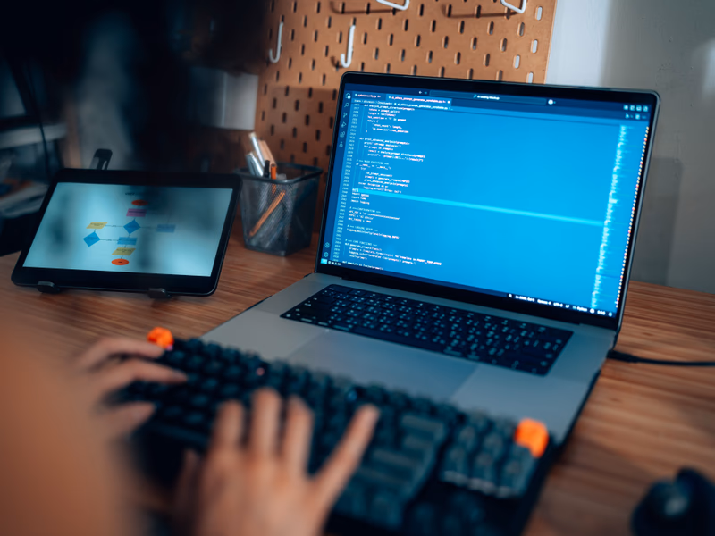 Person on computer