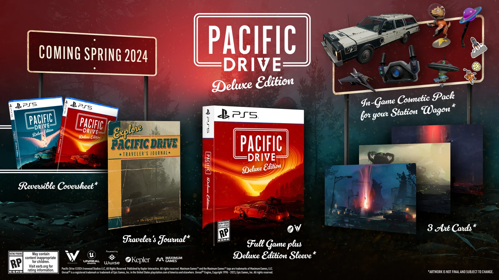 《超自然车旅 Pacific Drive》将于2024年2月正式发布