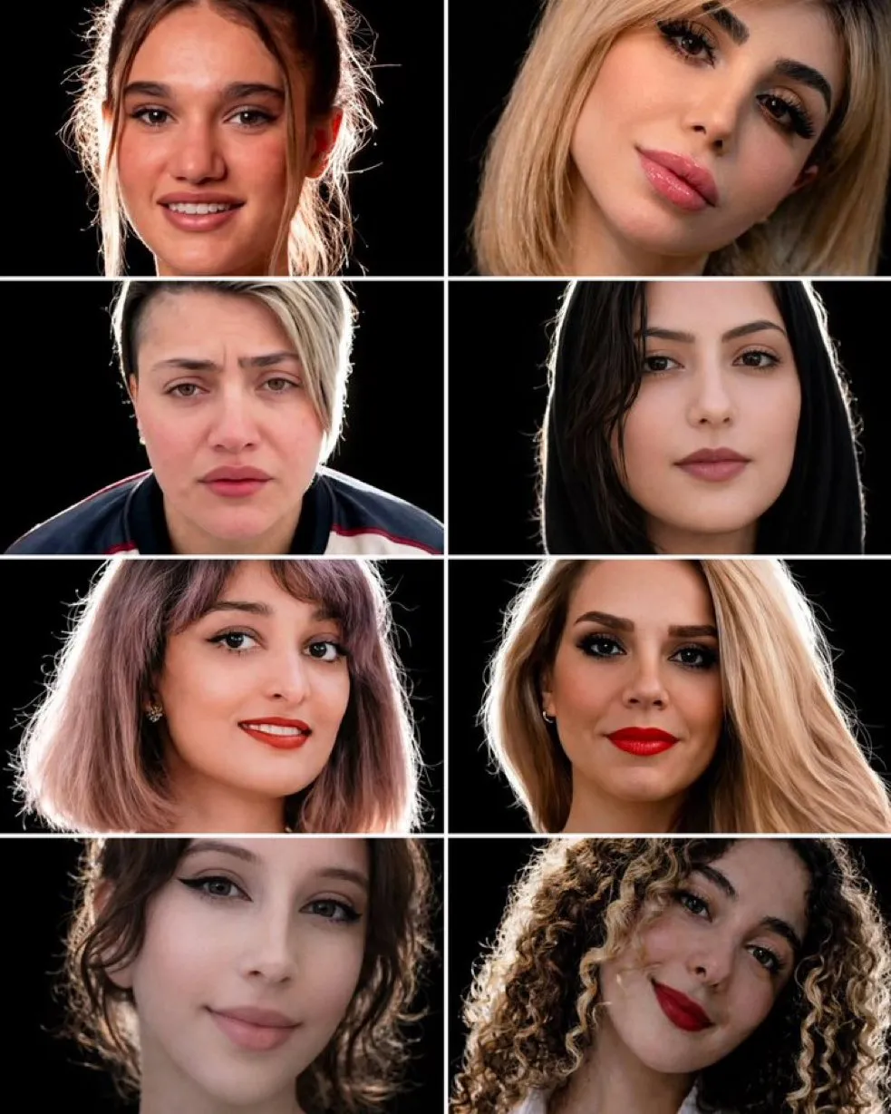 An AI-modified photo collage originally posted by Eyal Yakoby on X.