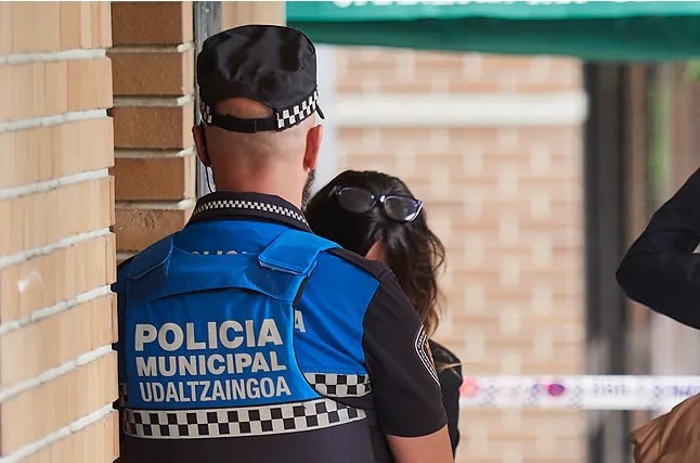 Un agente de la Polic�a Municipal de Pamplona.