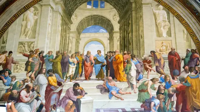 Ethos pathos logos – School of Athens Image