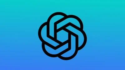 openai logo blue