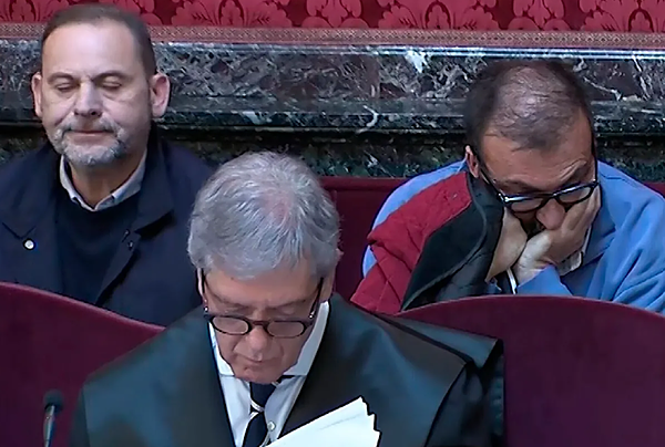 Ábalos durante una jornada del juicio en el Tribunal Supremo.