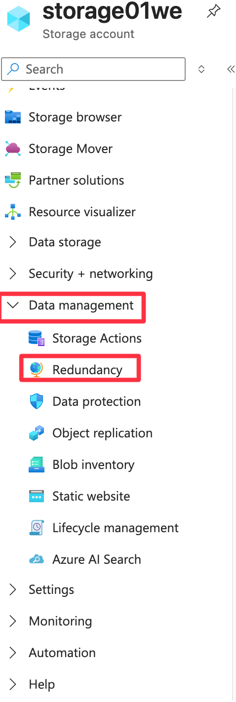 Data management Redundancy