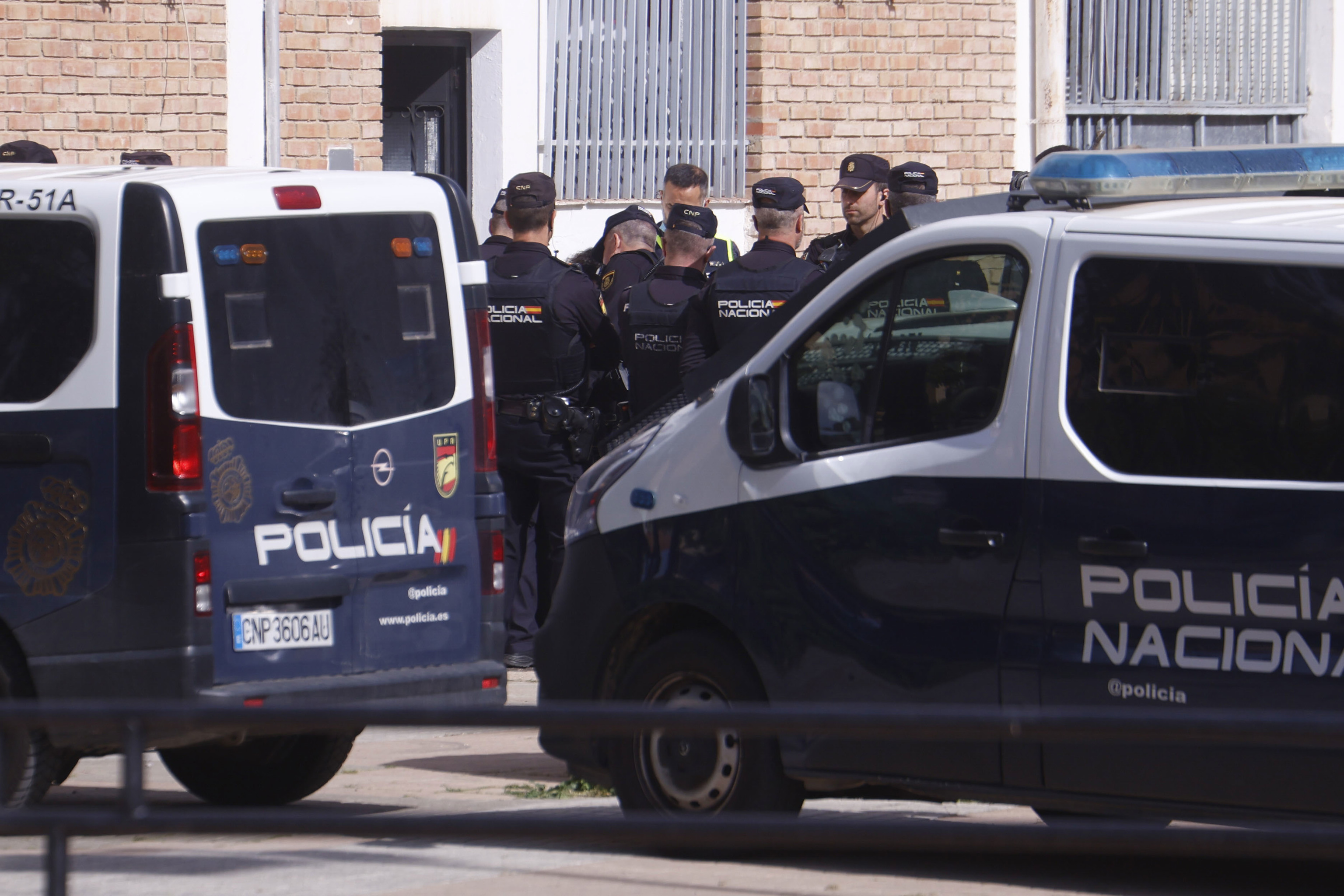 Agentes de la Polic�a Nacional.