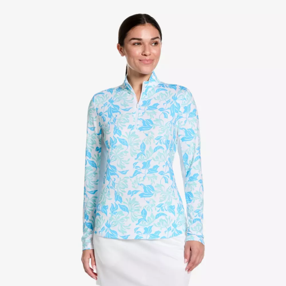 PGA TOUR Apparel Open Sun Protection Women's Golf Quarter Zip