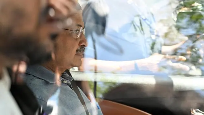 Former Chief Minister and AAP national convener Arvind Kejriwal reaches High Court in New Delhi on April 6, 2026. Former Chief Minister and AAP national convener Arvind Kejriwal reaches High Court in New Delhi on April 6, 2026.