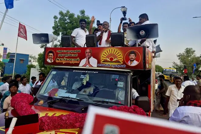 The DMK-led alliance’s candidate is A Kadarkarairaj, a local leader banking on minority votes and support from SC and ST communities