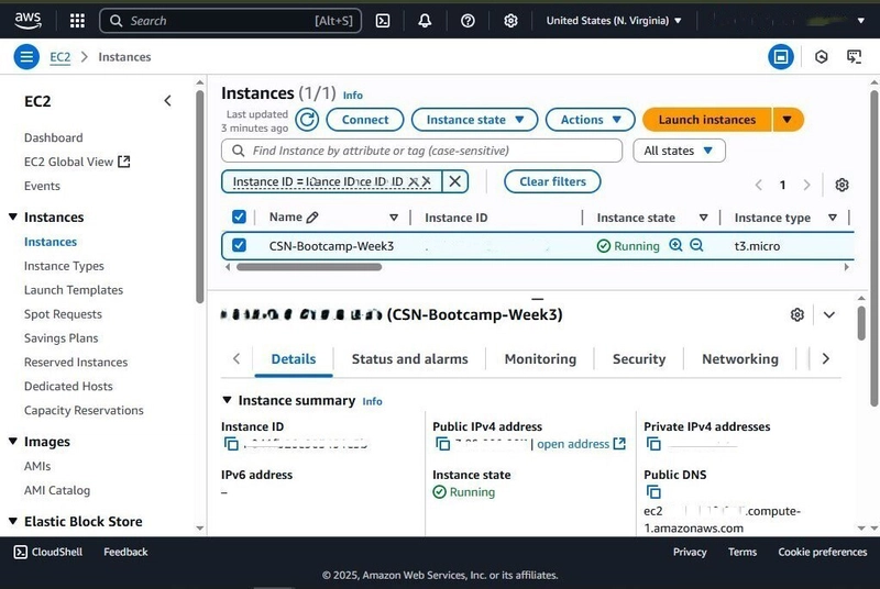 Image of the AWS console