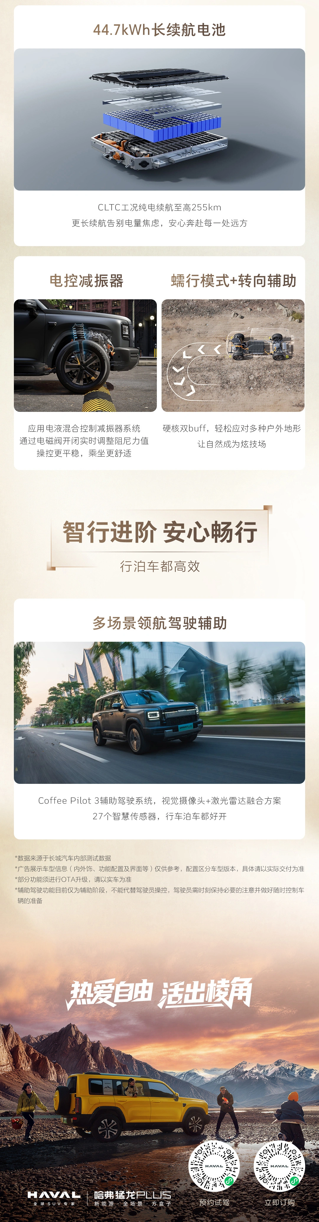 哈弗猛龙 PLUS 开启预售:18.98~21.58 万元,搭载 Coffee Pilot 3 辅助驾驶系统