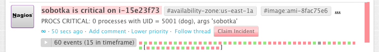 Nagios alerts events in Datadog