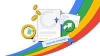 A conceptual graphic illustrating the transition from Google Ads legacy features to AI Max.