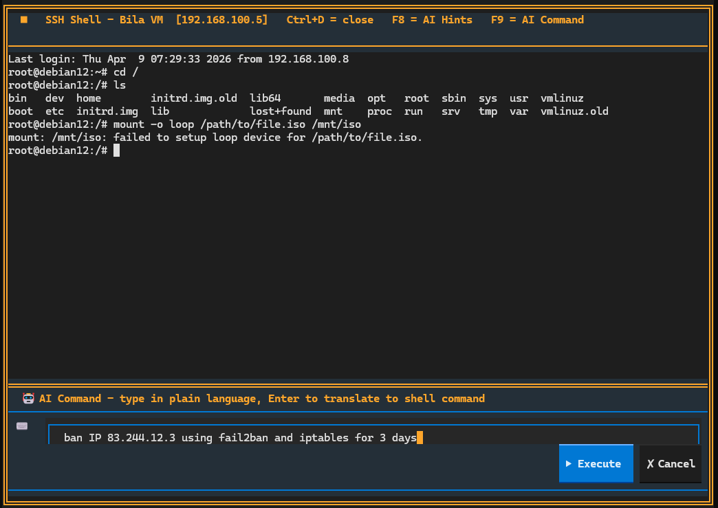 AI SSH Session