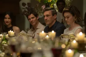 Olivia Munn, James Marsden, Jon Hamm and Heather Lind in "Your Friends & Neighbors," now streaming on Apple TV.
