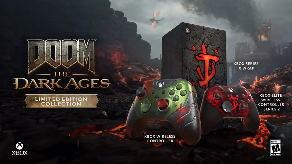 钱包遭老罪咯!《毁灭战士:黑暗时代》限定版Xbox手柄公布