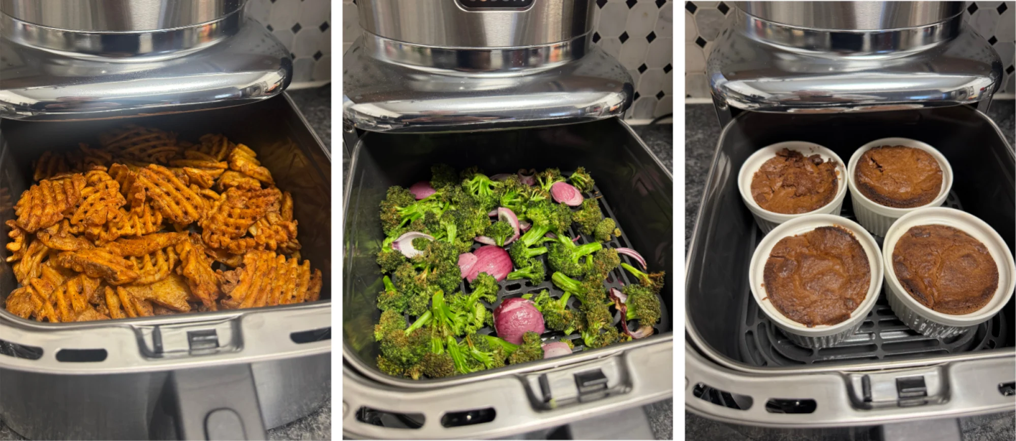 foods cooked in a cosori iconic air fryer