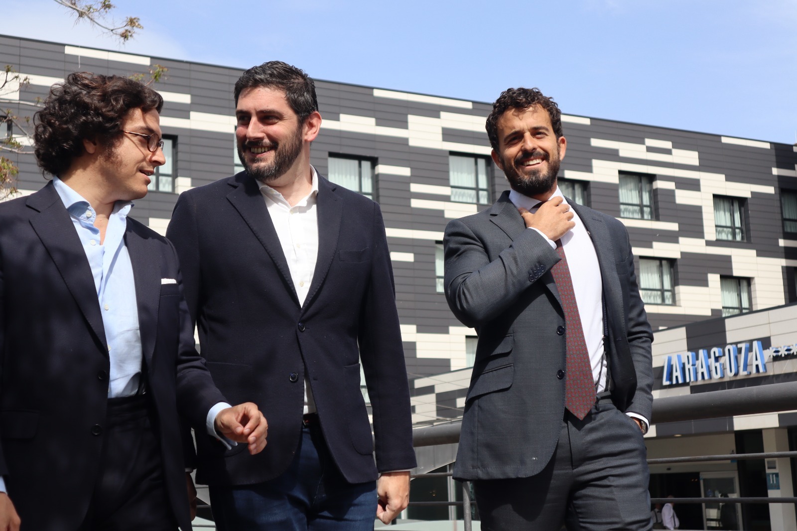 Alejandro Nolasco junto a Carlos Hern�ndez Quero y Jose Mar�a Figaredo en Zaragoza