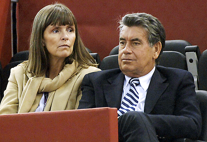 Santana con su tercera mujer, Otti Glanzielus.