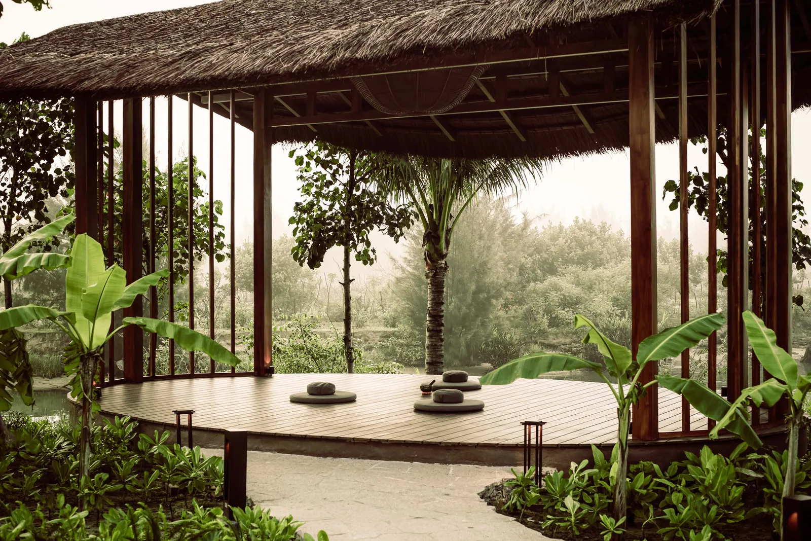 Image may contain Architecture Building Hotel Resort Outdoors Indoors Interior Design House Housing and Patio