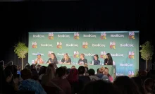 Authors on a panel at BookCon