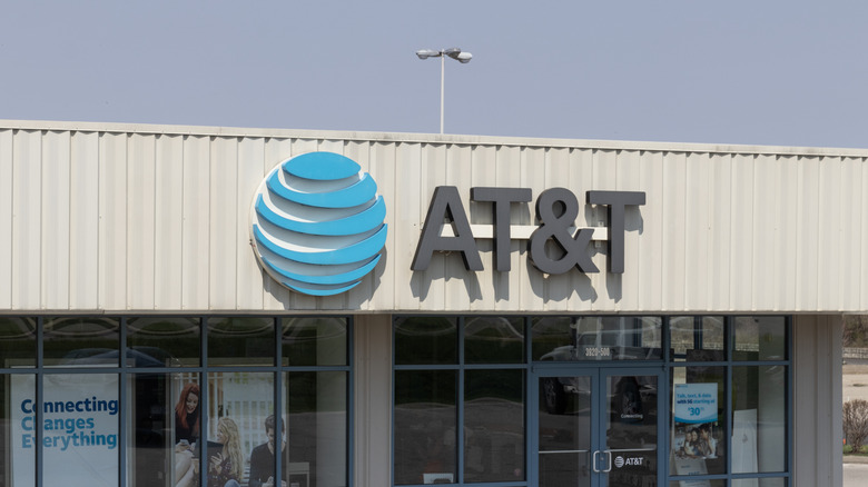 AT&T logo on a building