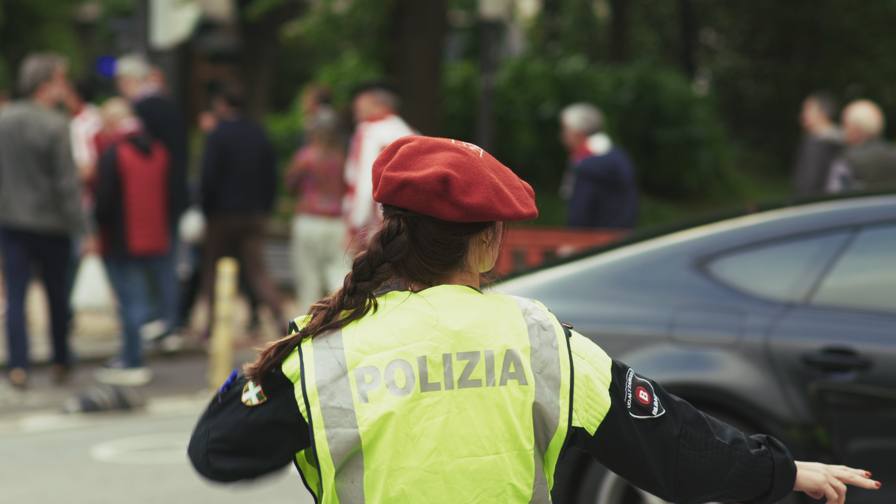 Una agente de la Polic�a Municipal de Bilbao.