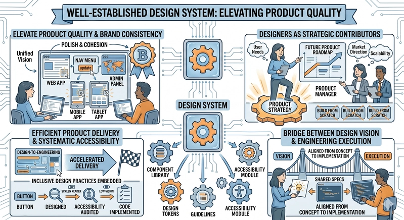 Image description about what impact make with design system