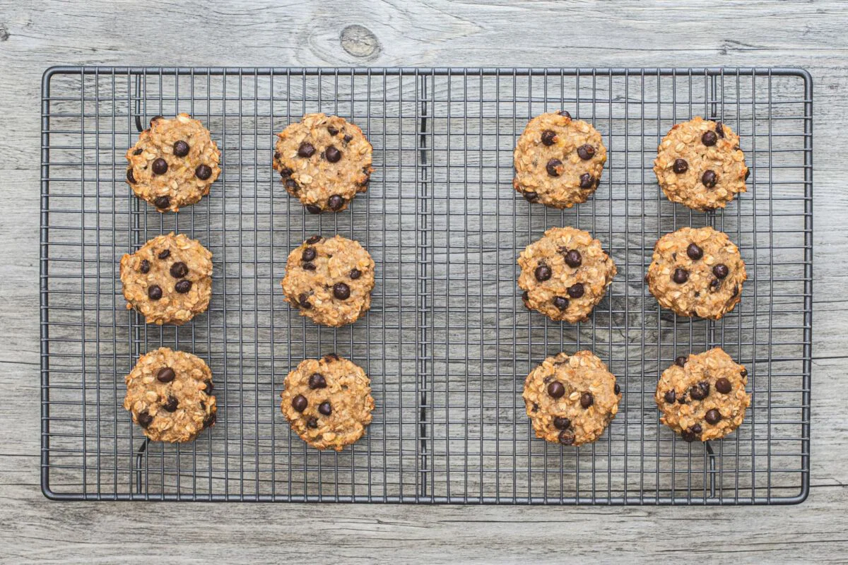 Galletas de avena, plátano y chocolate 10
