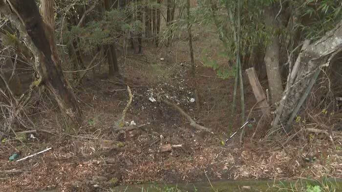 遺体が見つかった現場付近
